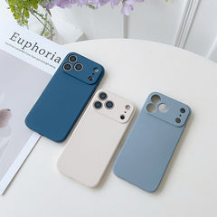 Premium Liquid Silicone Square-Edge Phone Case | Full-Coverage Shockproof Soft Gel Cover - Multiple Models Available