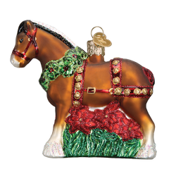 Holiday Clydesdale Ornament