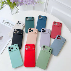 Premium Liquid Silicone Square-Edge Phone Case | Full-Coverage Shockproof Soft Gel Cover - Multiple Models Available