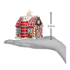 Gingerbread Barn Ornament