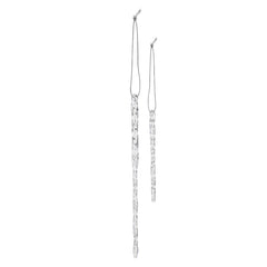 Clear Glass Icicles Set Of 24 Ornament