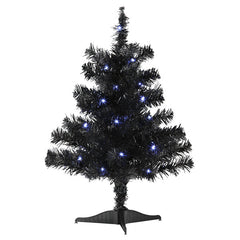 18" Mini Black Tree Pre-lit