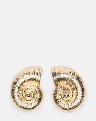 SEASHELL SHAPED EARRINGS GOLD