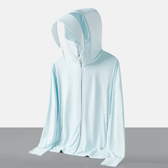 Women's UPF 50+ Sun Protection Jacket | Lightweight Full-Cover Cooling Sun Hoodie with Face Mask & Brim