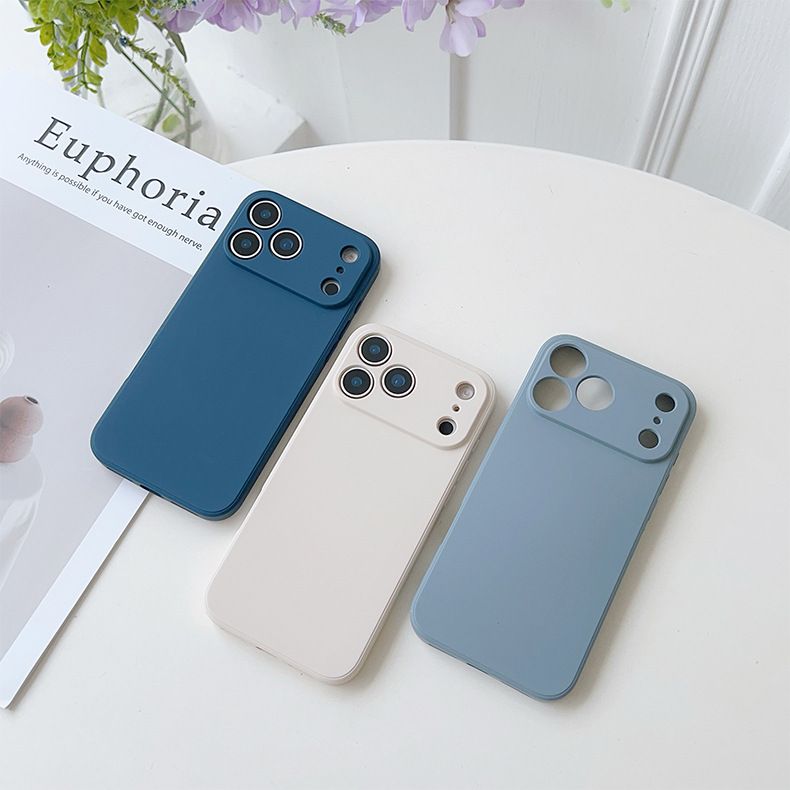 Premium Liquid Silicone Square-Edge Phone Case | Full-Coverage Shockproof Soft Gel Cover - Multiple Models Available