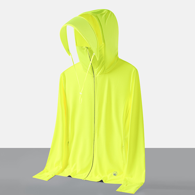 Women's UPF 50+ Sun Protection Jacket | Lightweight Full-Cover Cooling Sun Hoodie with Face Mask & Brim