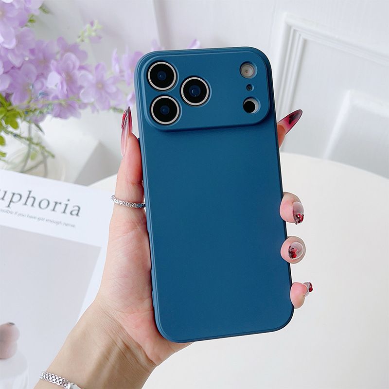 Premium Liquid Silicone Square-Edge Phone Case | Full-Coverage Shockproof Soft Gel Cover - Multiple Models Available