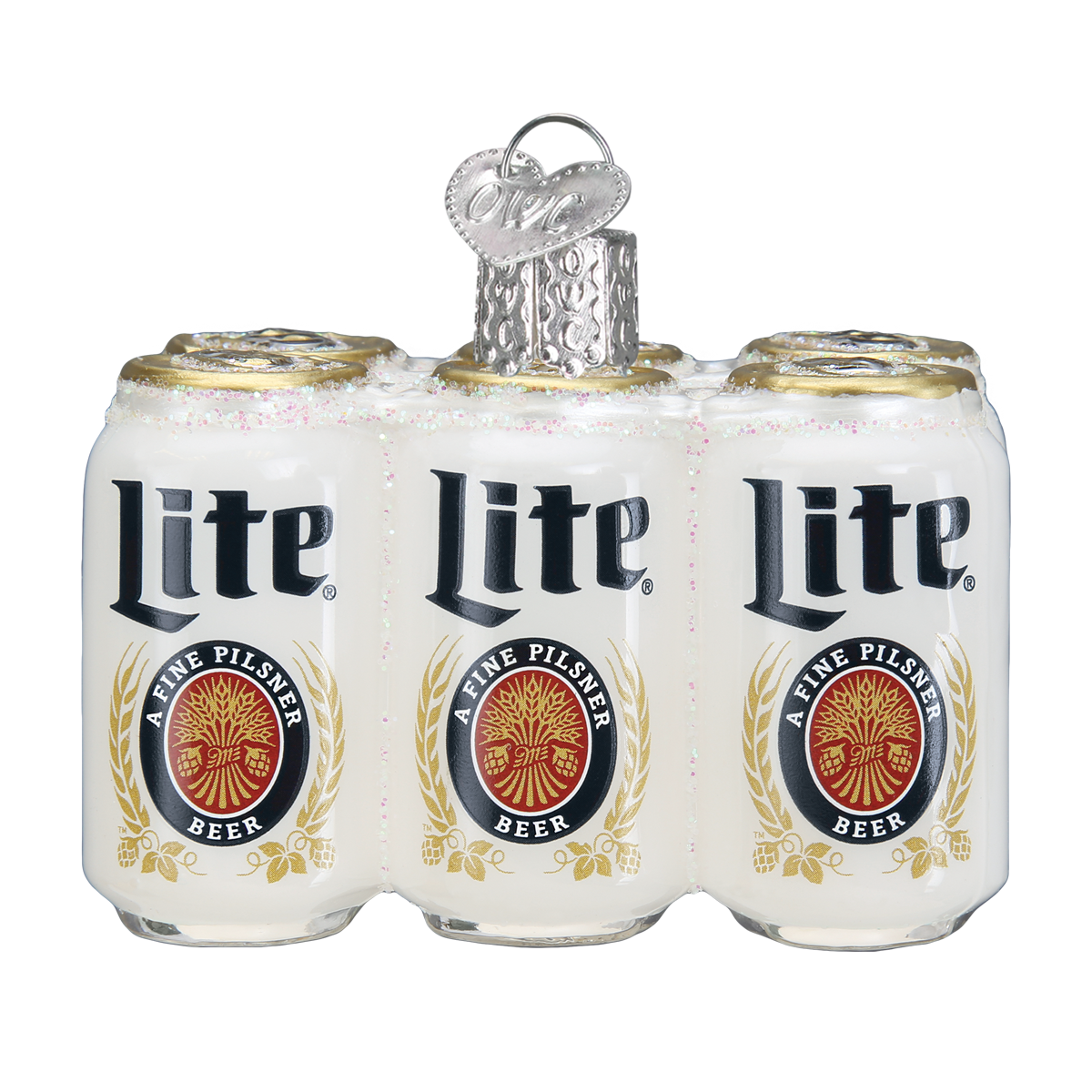 Miller Lite Six Pack Ornament