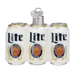 Miller Lite Six Pack Ornament