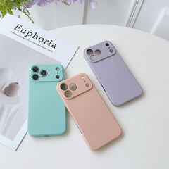 Premium Liquid Silicone Square-Edge Phone Case | Full-Coverage Shockproof Soft Gel Cover - Multiple Models Available