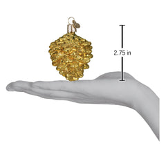 Small Gold Pine Cone