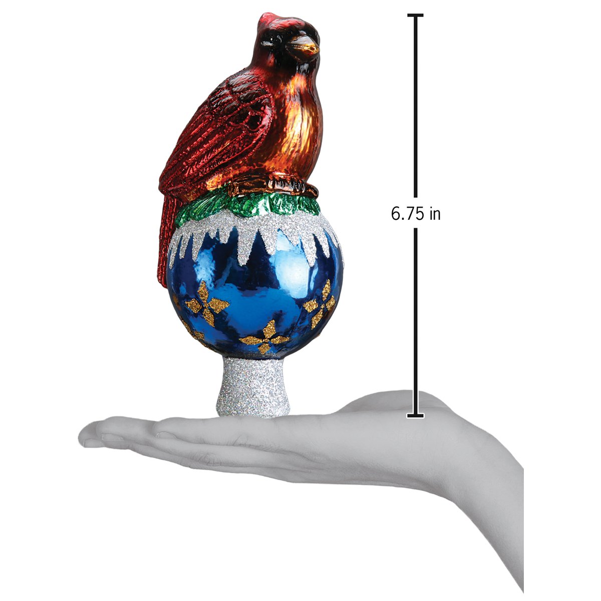 Cardinal Tree Top Ornament