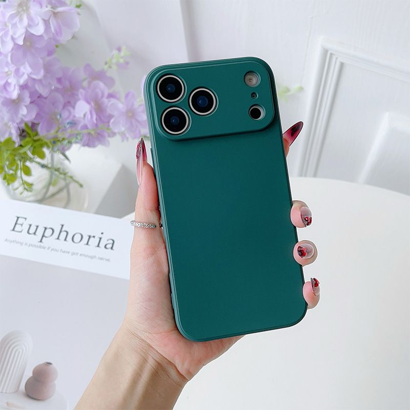 Premium Liquid Silicone Square-Edge Phone Case | Full-Coverage Shockproof Soft Gel Cover - Multiple Models Available