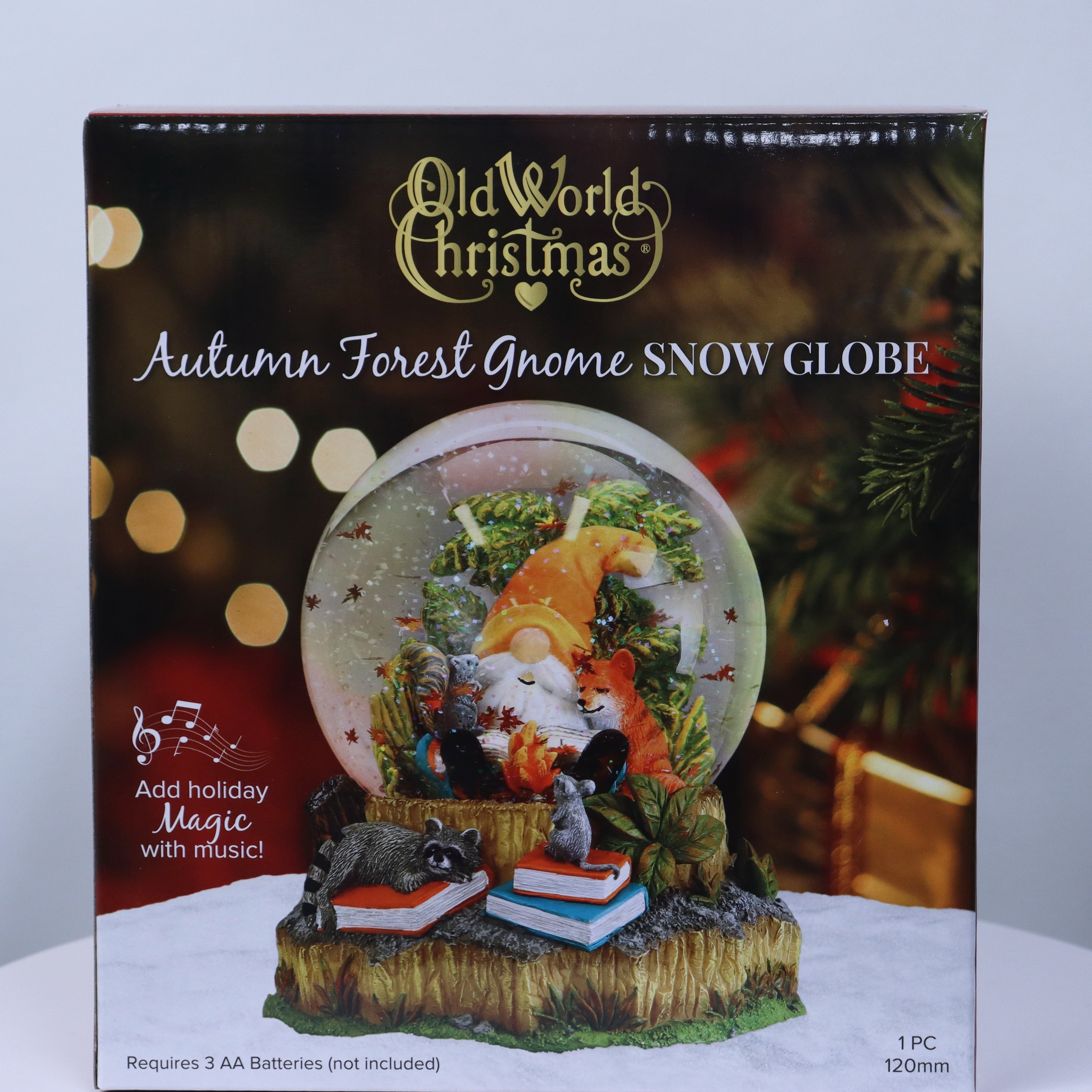 Autumn Forest Gnome Snow Globe