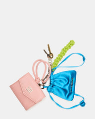 TRAVEL BAG CHARM  CORAL MULTI