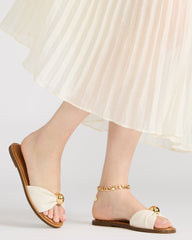 DIPSY WHITE LEATHER