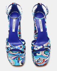 RETRO BLUE PRINT