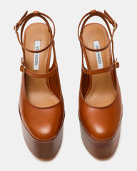 SCOTLYN STACKED TAN LEATHER