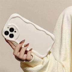 Minimalist Cream Aesthetic Phone Case | Premium Clear Shockproof Protective Cover - Multiple Models Available