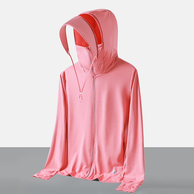 Women's UPF 50+ Sun Protection Jacket | Lightweight Full-Cover Cooling Sun Hoodie with Face Mask & Brim