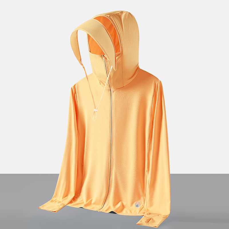 Women's UPF 50+ Sun Protection Jacket | Lightweight Full-Cover Cooling Sun Hoodie with Face Mask & Brim