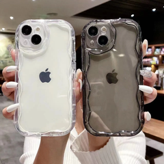 Minimalist Cream Aesthetic Phone Case | Premium Clear Shockproof Protective Cover - Multiple Models Available