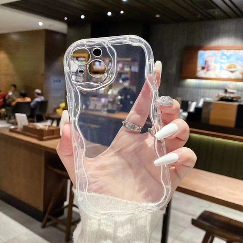 Minimalist Cream Aesthetic Phone Case | Premium Clear Shockproof Protective Cover - Multiple Models Available