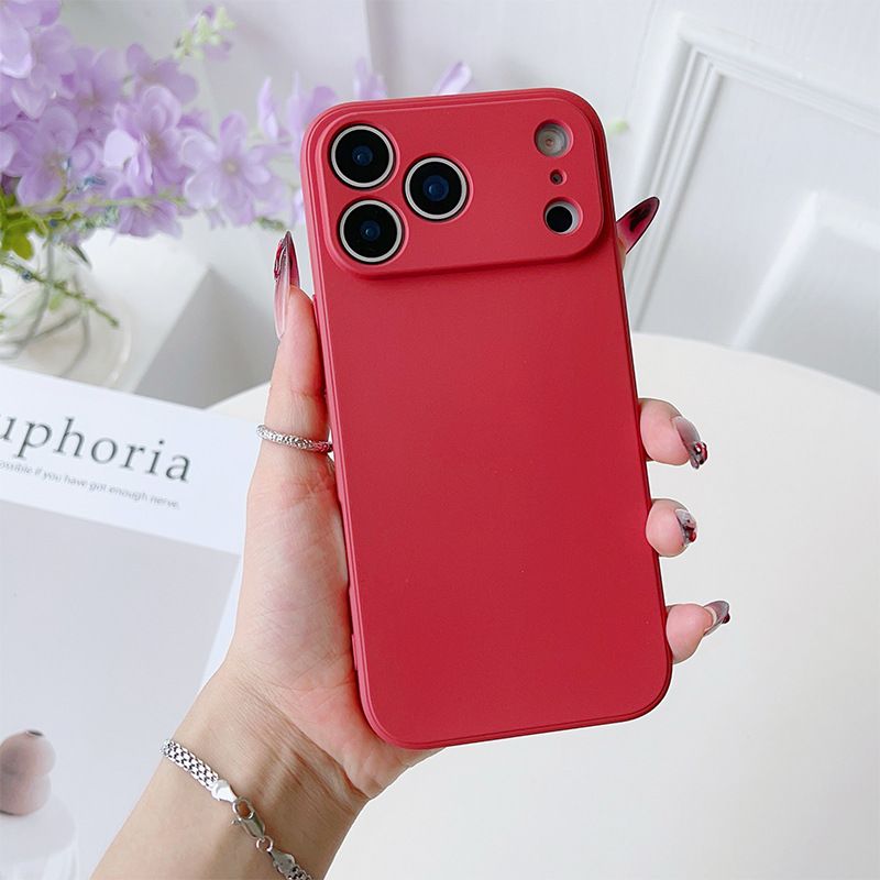 Premium Liquid Silicone Square-Edge Phone Case | Full-Coverage Shockproof Soft Gel Cover - Multiple Models Available