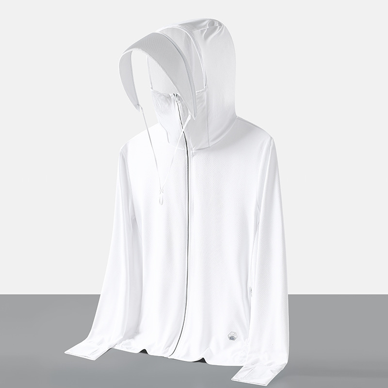 Women's UPF 50+ Sun Protection Jacket | Lightweight Full-Cover Cooling Sun Hoodie with Face Mask & Brim